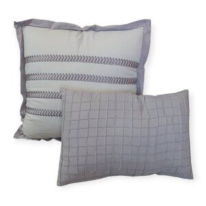 Eden & Oak Jasmine Decorative Throw Pillows Light Lavender Purple Set Of 2